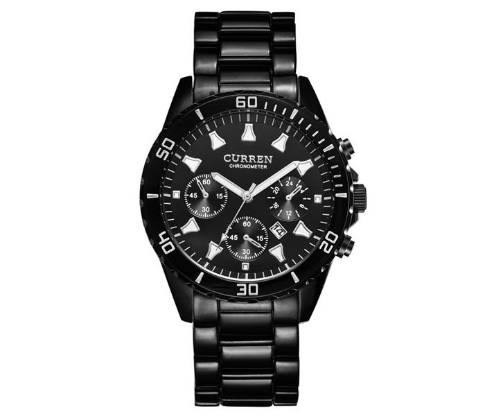 Curren 8039 Stainless Steel Analog Watch For Men Black - Zoom Image 5