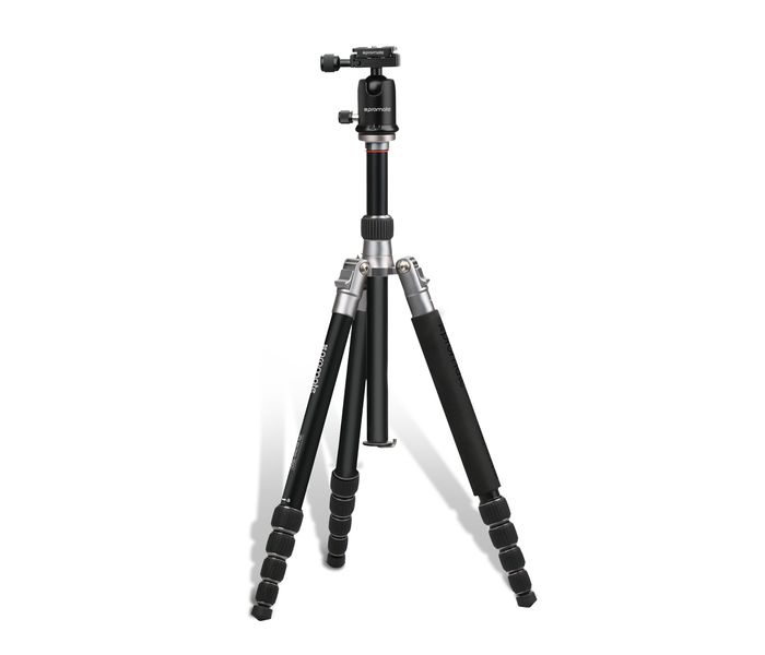 Promate Precise-160 Premium Professional Anodized Aluminum Travel Tripod with Integrated Monopod, Black - Zoom Image 8