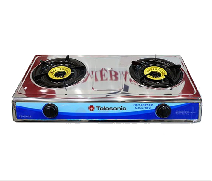 Tolosonic TS-G122 2 in 1 Stainless Steel Gas Burner - Zoom Image