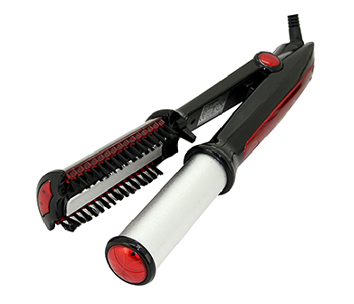 Sonashi SHC-3004 Rotating Hair Curler, Red - Zoom Image 1