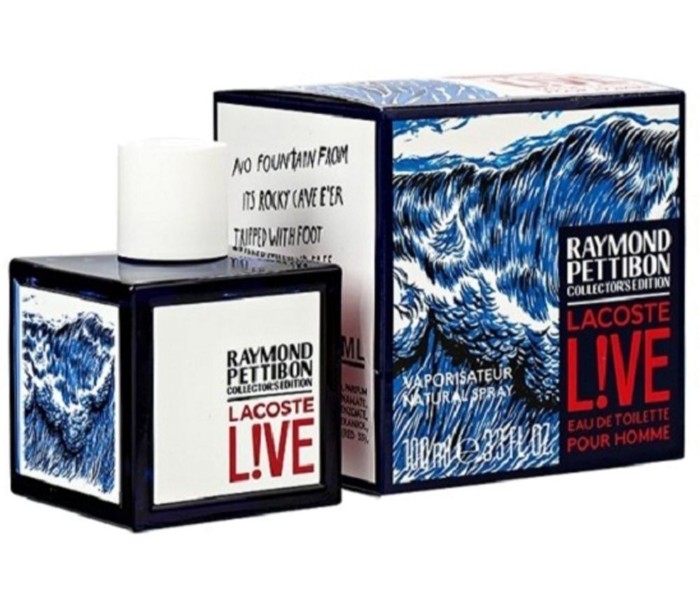 Lacoste 100ml Live Raymond Pettibon Collector Edition Eau De Toilette for Men - Zoom Image 2