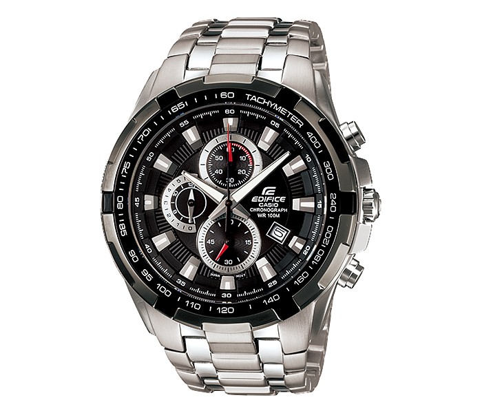 Casio Edifice EF-539D-1AVUDF Mens Analog Watch Silver and Black - Zoom Image