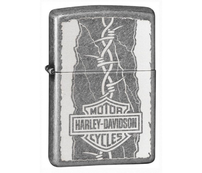 Zippo 29560 Harley Davidson Barb Wire Lighter Silver - Zoom Image 4