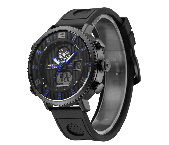 Weide WH-6106PU Analog and LCD Digital Watch Black and Blue - Zoom Image 2