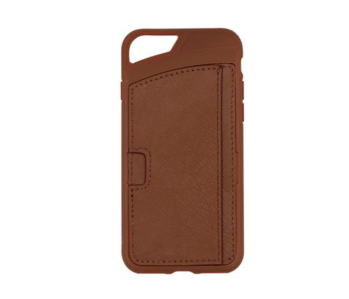 Promate Wallet-X Ultra-Slim Shock Absorbent Leather iPhone 7 Case with Card Slot,Brown - Zoom Image 7