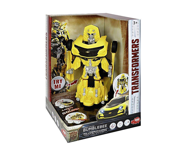 Dickie 203113016 24 Cm Movie 5 Transformers Giant Robot Fighter Bumblebee - Yellow - Zoom Image 1