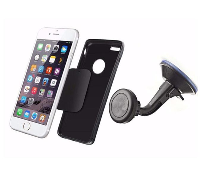 Universal Magnetic Car Mount with Quick-snap Holder for iPhone,Samsung,Tablet Black - Zoom Image 2