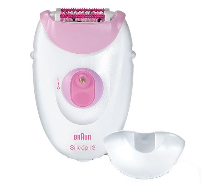 Braun SE 3370 Leg & Body Cordless Epilator - White & Pink - Zoom Image 2