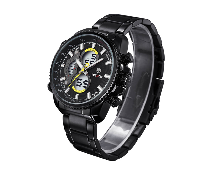 Weide WH-3410MB Analog and Digital Watch Yellow and Black - Zoom Image 2