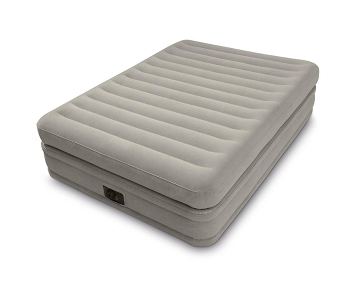 Intex ZX-64446 152 x 203 x 51CM Inflated Fiber-Tech Prime Comfort Raised Airbed with Built in Electric Pump - Zoom Image