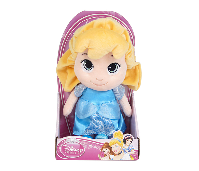 Disney Plush PDP1601733 10-inch Toddler Princess Cinderella Soft Toy - Blue - Zoom Image