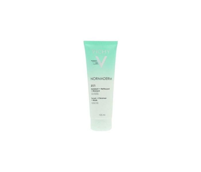 Vichy N11294570A 3 In 1 Normaderm Tri Active Scrub , Cleanser and Mask 125 ml For Unisex - Zoom Image 2