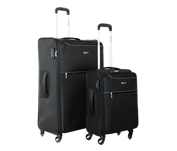 Parajohn PJTR2027B Trolley Bag Set of 2 Pieces - Black - Zoom Image