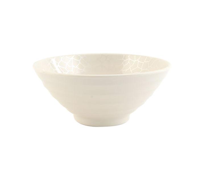 Royalford RF4494 5-inch Melamine Ware Bowl - White Pearl - Zoom Image 1