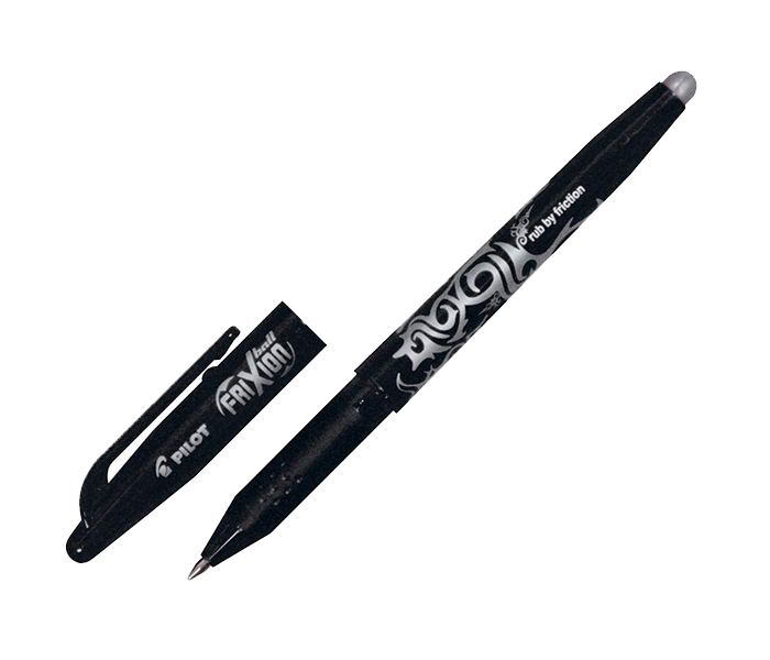 Pilot BL-FR7-B Frixion Erasable Ball Pen - Black, Pack of 12 - Zoom Image 2