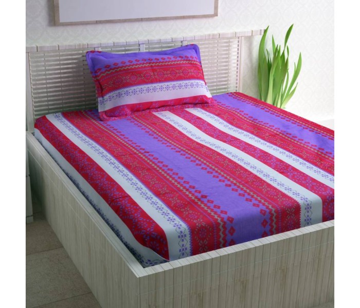 Cotton Printed Queen Size Bedsheet Set NB769 Assorted - Zoom Image