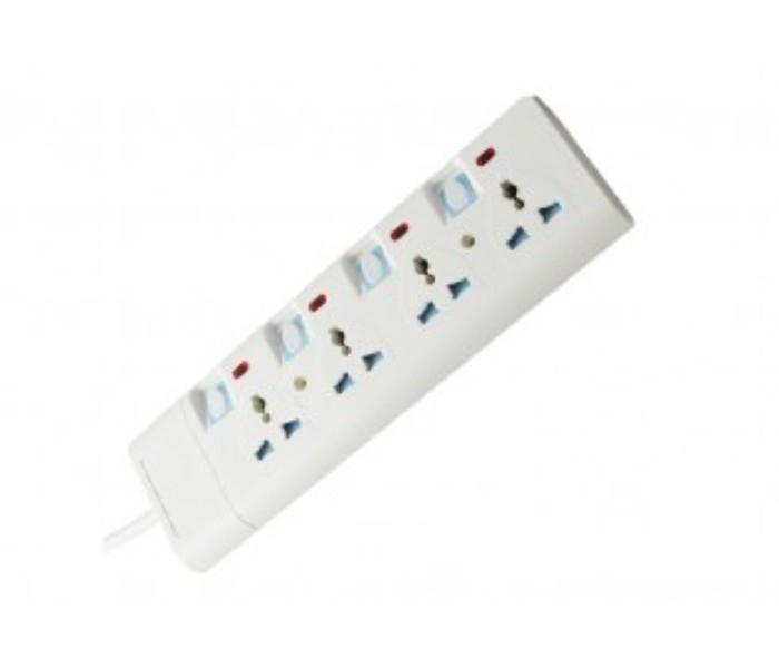 Geepas GES4091 Extension Socket 4 Way White (Duplicate) - Zoom Image