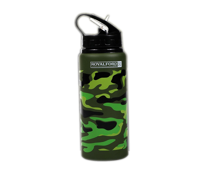 Royalford RF9361 600ml Stainless Steel Sports Bottle - Green - Zoom Image