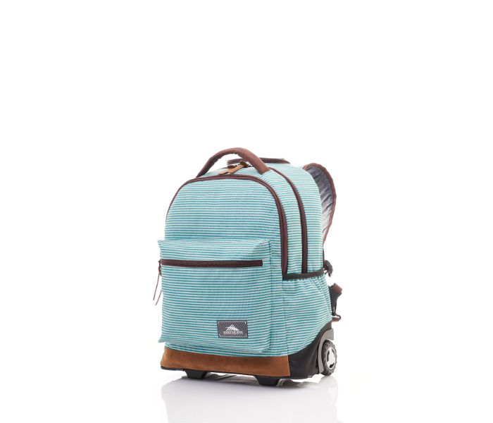 High Sierra HSR104LUG00090 Icon Slim Wheeled Backpack Green Stripes - Zoom Image 1