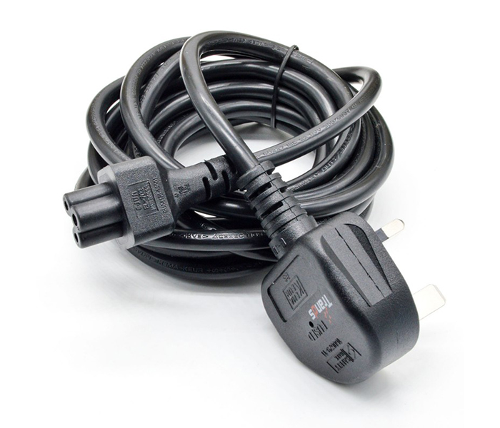 Trands TR-CA861 Laptop Power Cable for Laptop Charger - Black, 3 Meter - Zoom Image 4