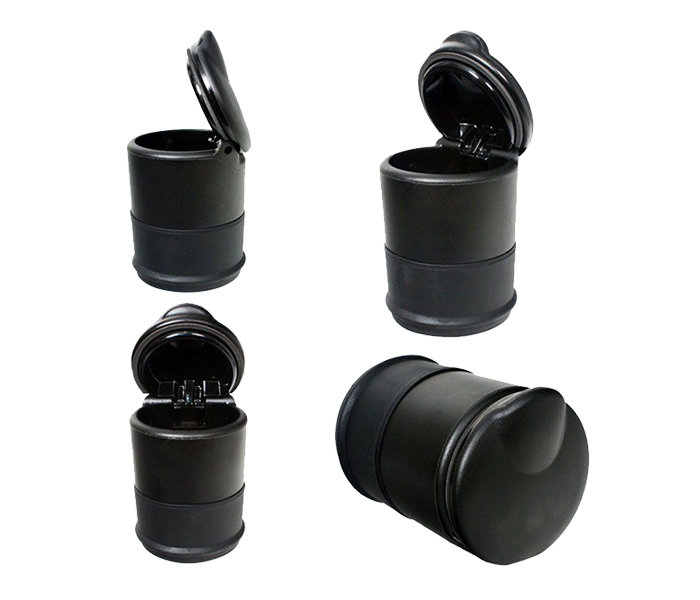 Car Cup Holder Ashtray Waste Bin - Black - Zoom Image 1