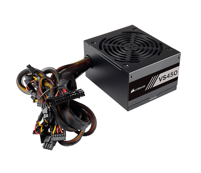 Corsair CP-9020170-UK VS Series VS450 450W 80 Plus White Certified PSU - Black - Zoom Image 1