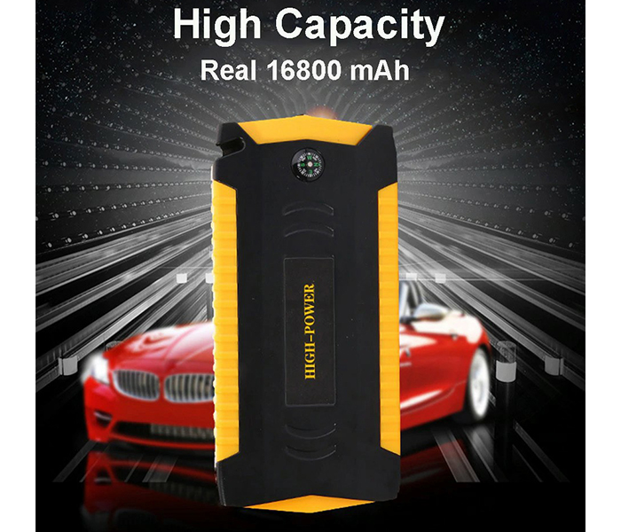 High Power Multi-Functional Car Jump Starter - Yellow - Zoom Image 2