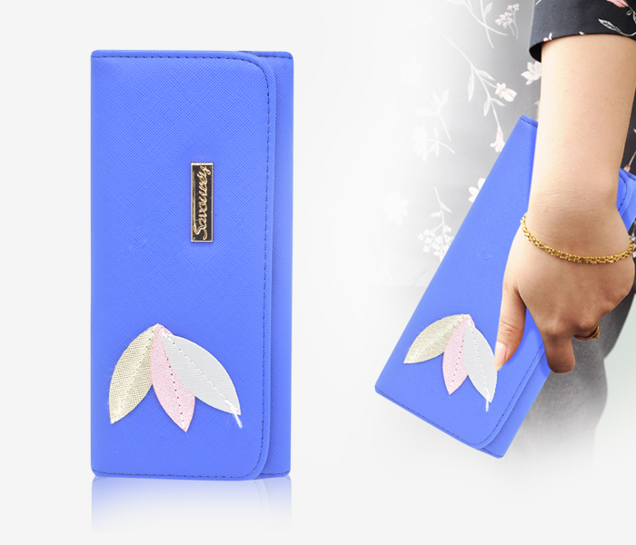 Womens Fashion Leather Wallet BH4214 - Blue - Zoom Image 1