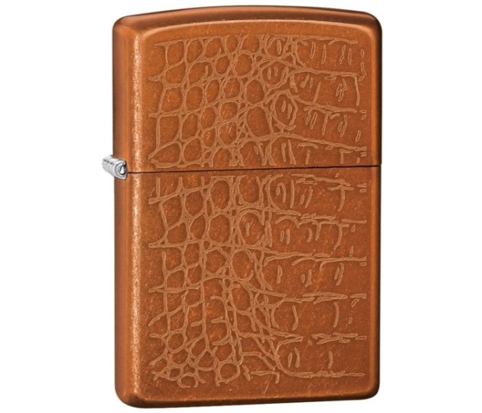 Zippo 29246 Reg Ice Crocodile Lighter Brown - Zoom Image