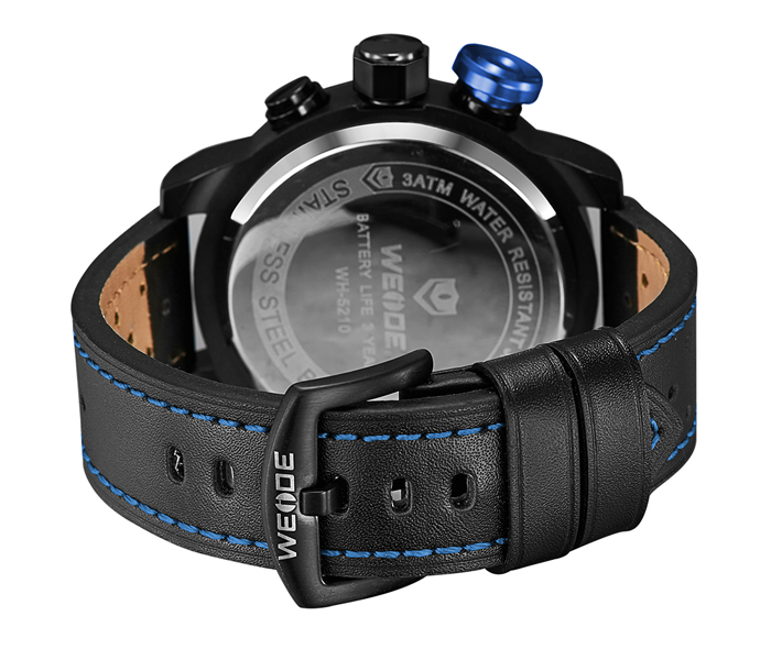 Weide WH-5210LB Analog and LED Digital Watch Black and Blue - Zoom Image 4