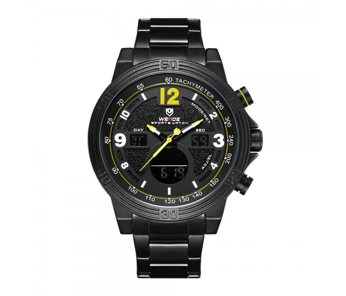 Weide WH-6908MB-3C Analog and LCD Digital Watch Black and Yellow - Zoom Image 4