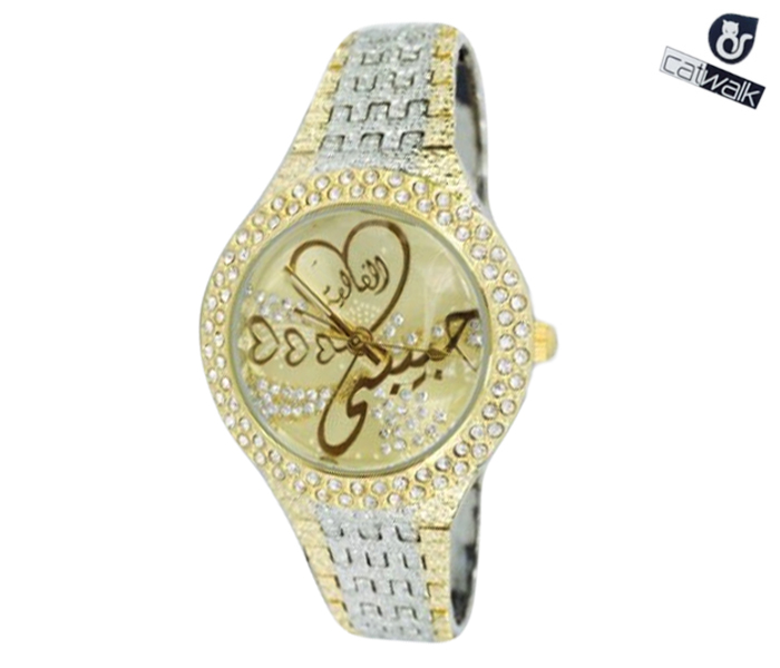 Catwalk CW-151 Genuine quality Fashionable Cz Watch For Women - Silver and Gold - Zoom Image