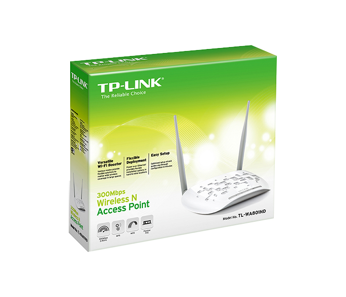 TP-Link TL-WA801ND 300Mbps Wireless N Access Point - White - Zoom Image 2