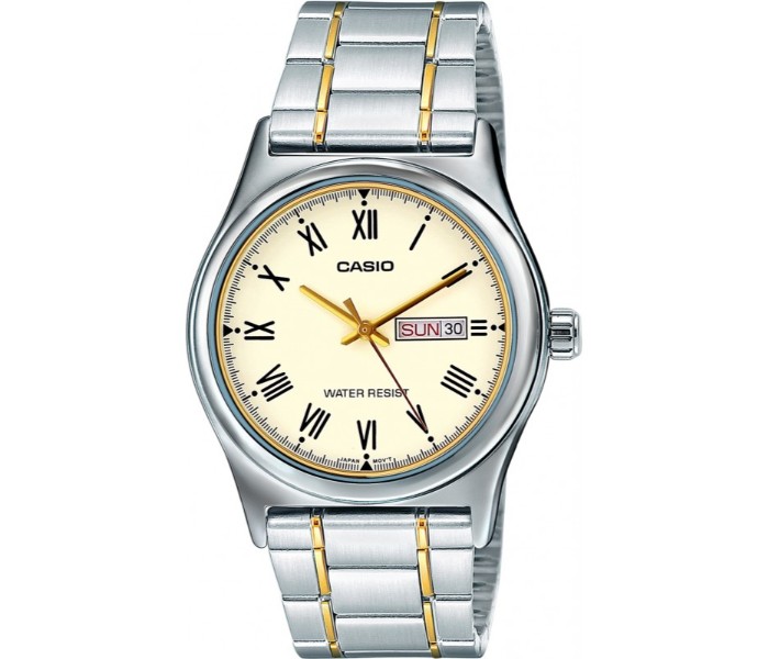 Casio MTP-V006SG-9BUDF Mens Analog Watch White and Silver - Zoom Image 3