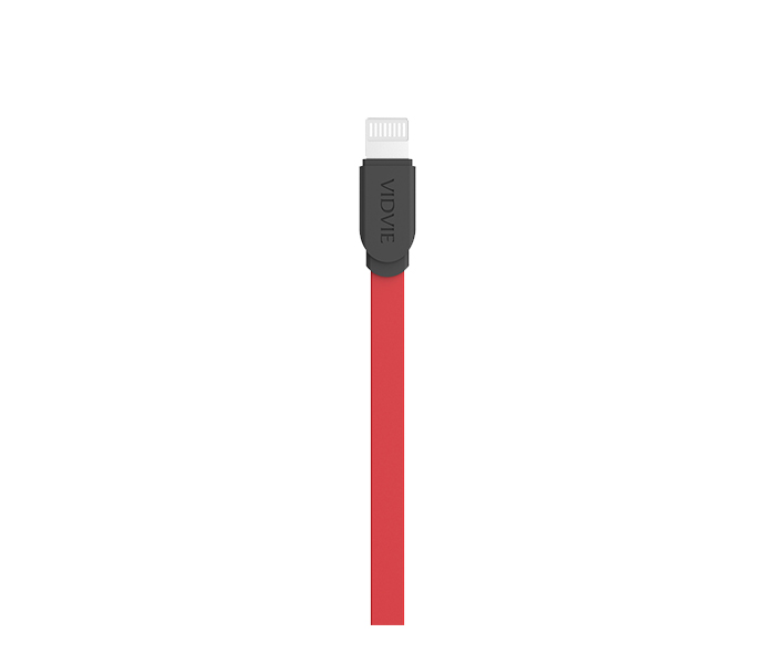 Vidvie CB-409 Data Cable for Apple iPhone - 1 Meter, Red & Black - Zoom Image 1