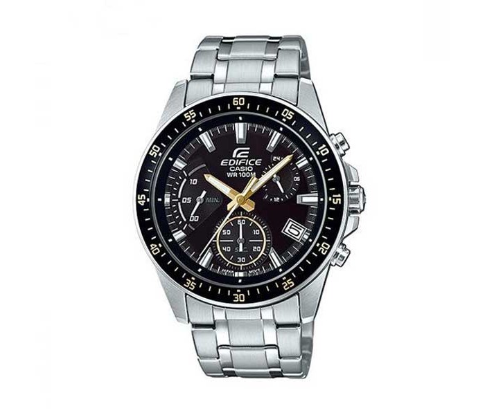 Casio Edifice EFV-540D-1A9VDF Mens Analog Watch Silver and Black - Zoom Image