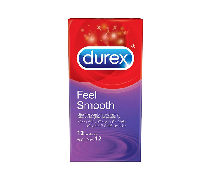 Durex N18046378A Feel Smooth Condom Pack - 12 Pieces - Zoom Image