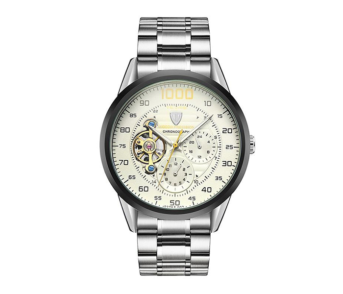 Tevise 8378 Men's Luxury Mechanical Watch - White - Zoom Image