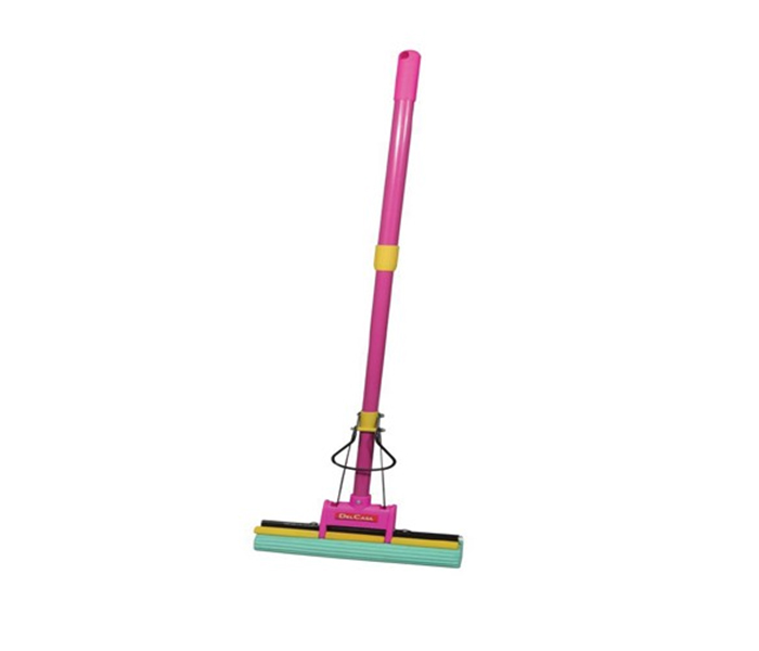 Delcasa DC1294 Adjustable Sponge Floor Squeezer - Pink - Zoom Image