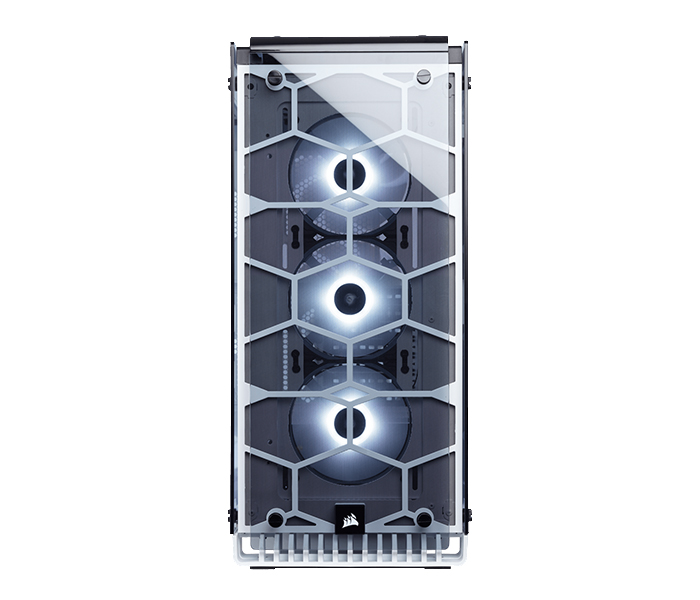 Corsair CC-9011110-WW Crystal Series 570X RGB ATX Mid-Tower Case - White - Zoom Image 2