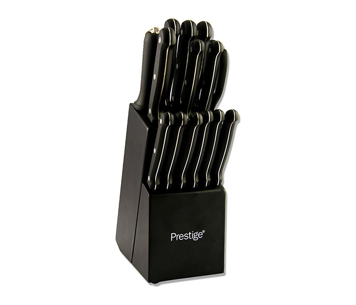 Prestige PR52114 15 Pieces Knife Block Set - Black - Zoom Image