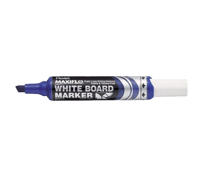 Pentel PE-MWL6-C White Board Marker with Medium Chisel Tip - Blue - Zoom Image 1