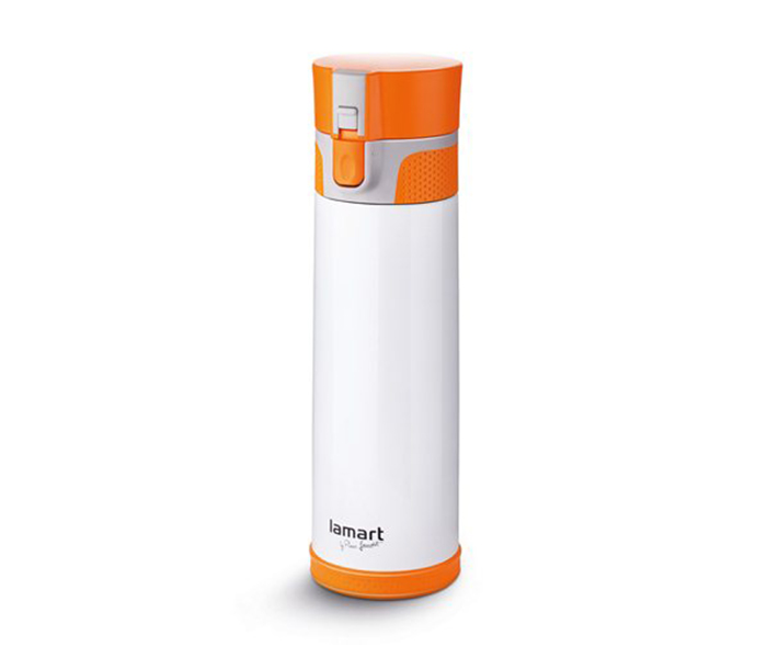 Lamart LT4021 Ruta 500ML Vacuum Flask - Orange & White - Zoom Image 4