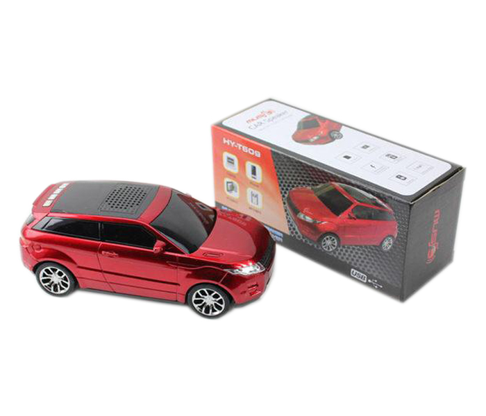 Portable Wireless Bluetooth Speaker WS-389 Range Rover Shape - Red - Zoom Image 3