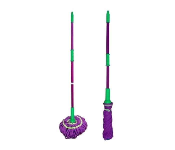 Cleano ci-2219 Microfiber Twist Rotating Floor Cleaner Mop - Purple - Zoom Image 1