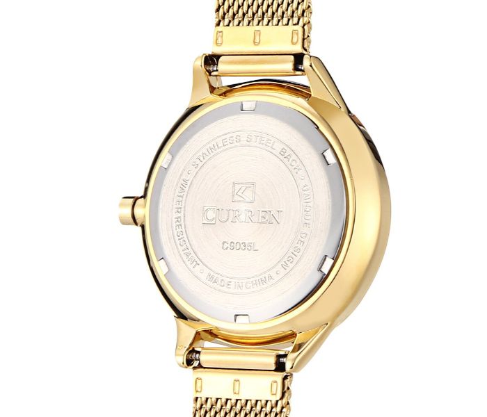 Curren 9035 Ultra Thin 2018 Luxury Wristwatch For Women Gold - Zoom Image 4