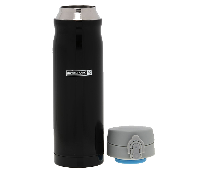 Royalford RFU9094 500ML Double Wall Stainless Steel Vacuum Bottle - Black - Zoom Image 1