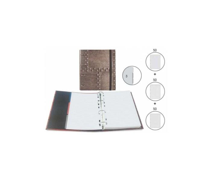 Senfort 93503 A5 Ring Book With Divider And Pocket Iron Oxide - Zoom Image