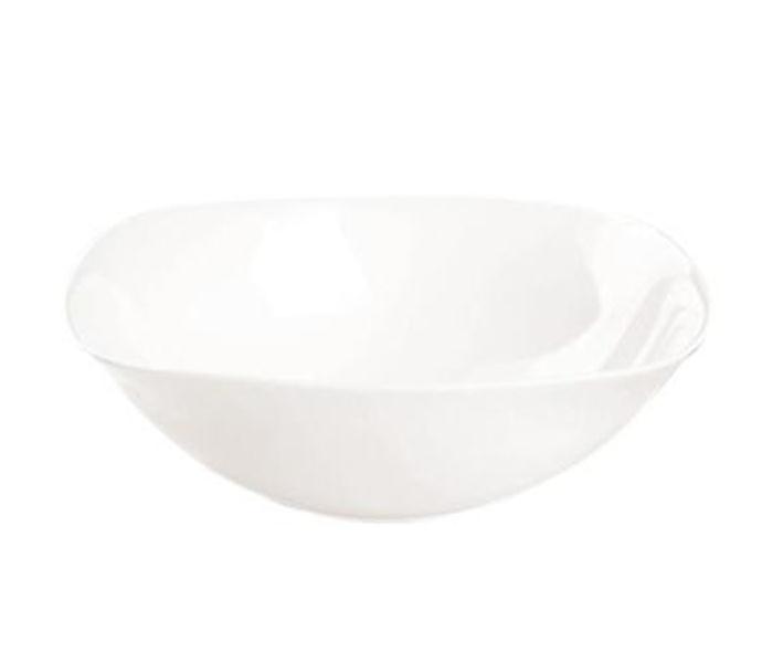 Royalford RF7052 6.5-inch Opal Ware Square Bowl - White - Zoom Image