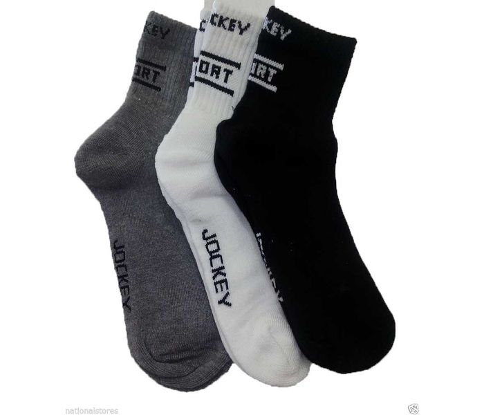 Jockey 7036-0310 Sport Ankle Socks, Free Size - 3 Pieces Pack - Zoom Image